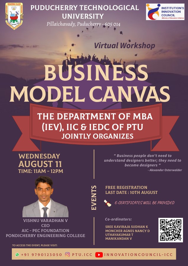 Workshop on Business Model Canvas 2021
